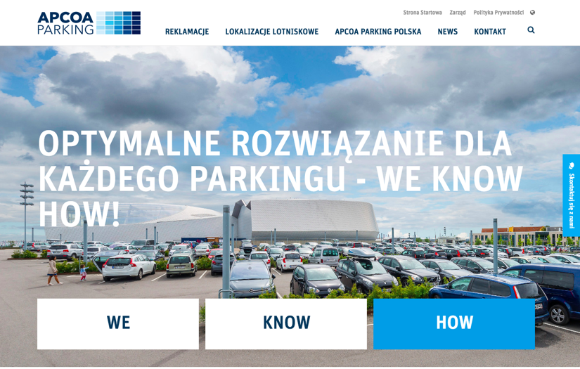 APCOA GROUP | TYPO3 CMS screenshot 1